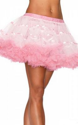 Белый и розовый многослойный TuTu